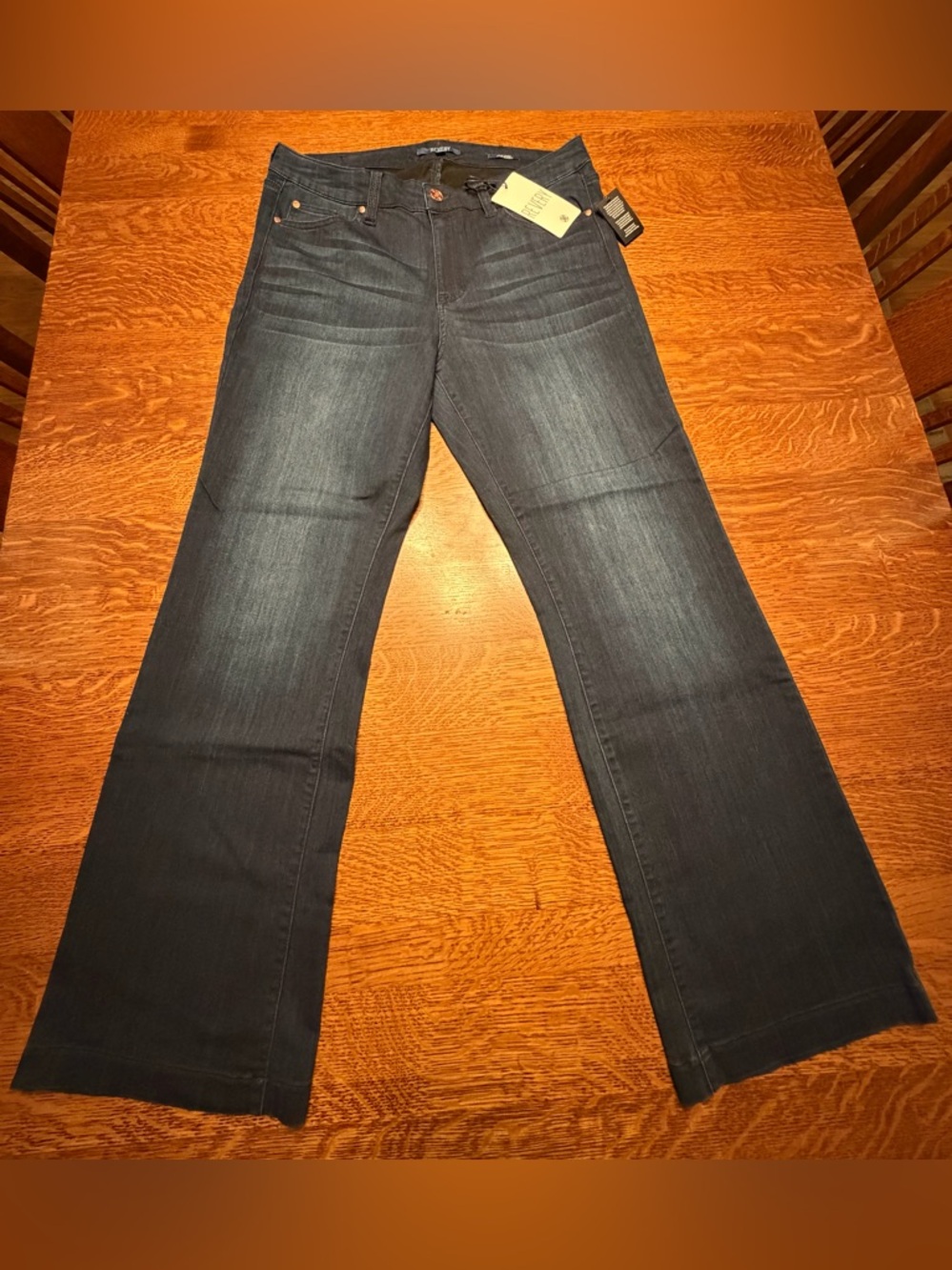 Revery Women’s 14W Dark Wash Slim Bootcut Jeans - Classic Stretch Denim NWT
